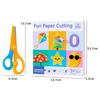 Handmade Paper Cut Set Kids Craft Toys DIY Colorful Paper Cutting Folding Toys for Early Art Development Fine Motor Skills