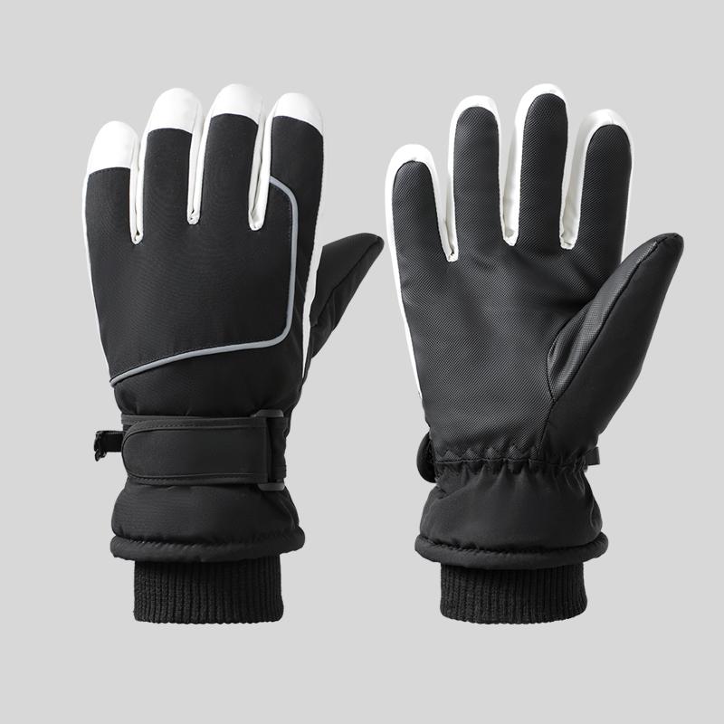 2026 Men Windproof Insulated Winter Climbing Snowboarding Skiing Cycling Plush Lining Warm Gloves