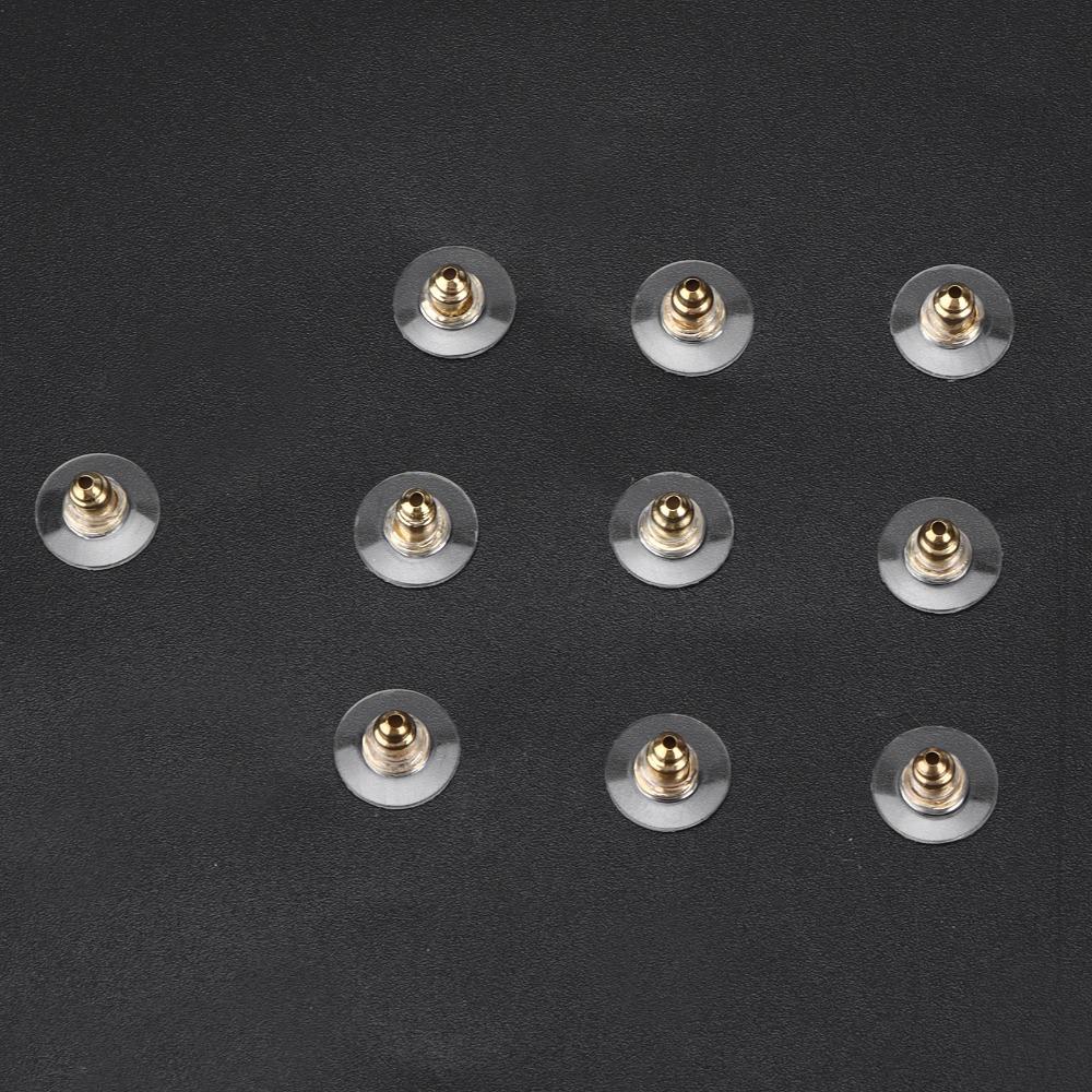 200pcs Soft Earring Stoppers Transparent Earring Backs Rubber Earring Backs  Studs Hoops