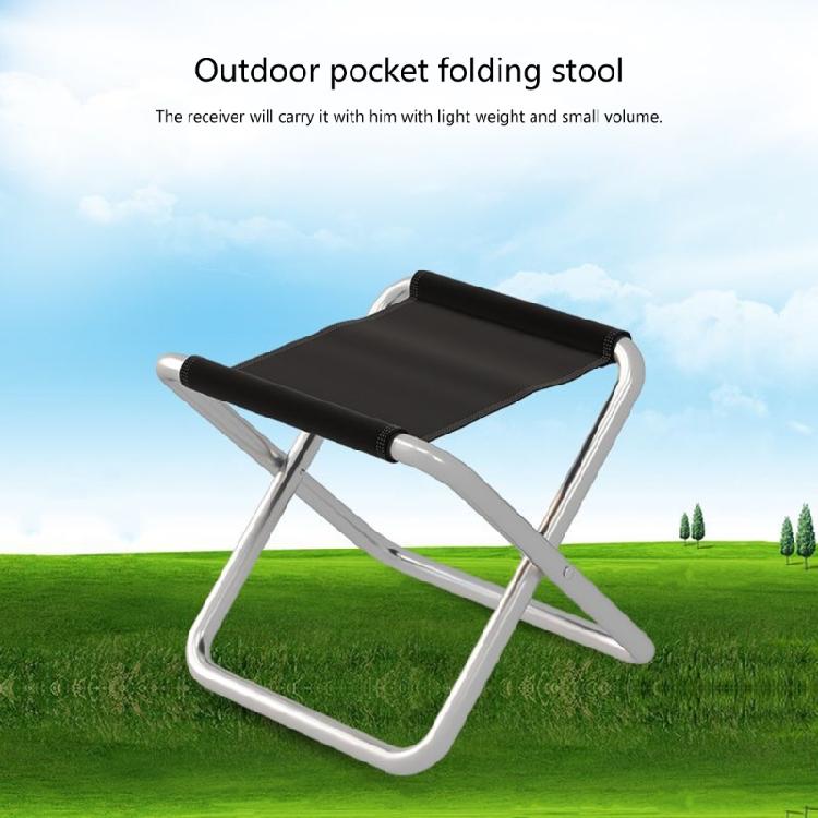 Lightweight Aluminum Alloy Camping Foldable Stool Mini Fishing Stool Small Bench