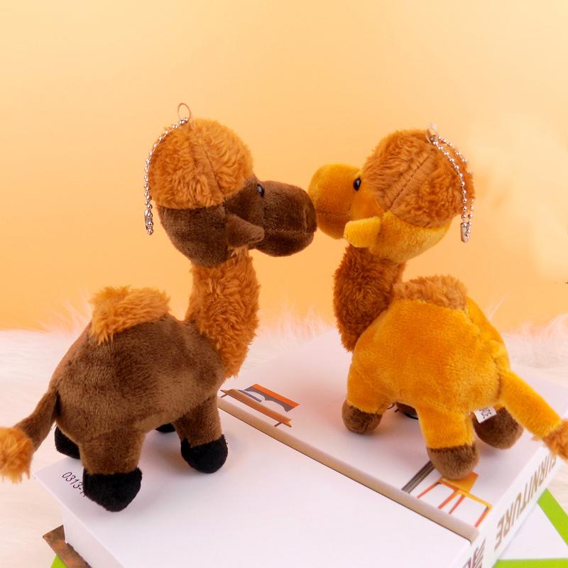 Cute Camel Doll Toy Women'S Bag Pendant Fur Animal Car Keychain Cartoon Little Camel Pendant Keychain Keychain Gift