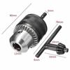 1/4" Hex Shank Keyed Drill Chuck 1/2-20UNF Mount Conversion Adapter Chuck  For Fixing Drilling