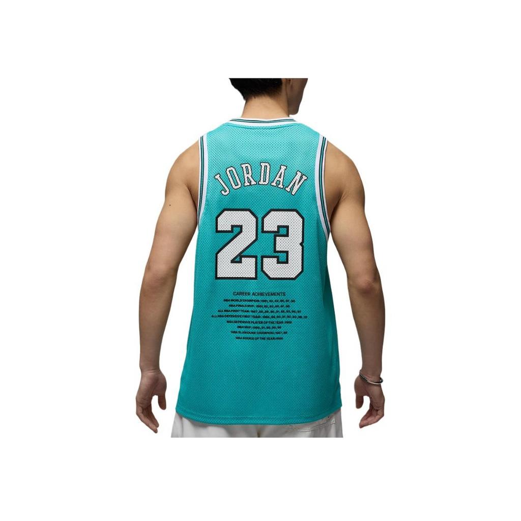 Jordan Essentials SS25 Comfortable Soft Skin-Friendly Tank Top Men Tops Washed-Blue White HF9375-392