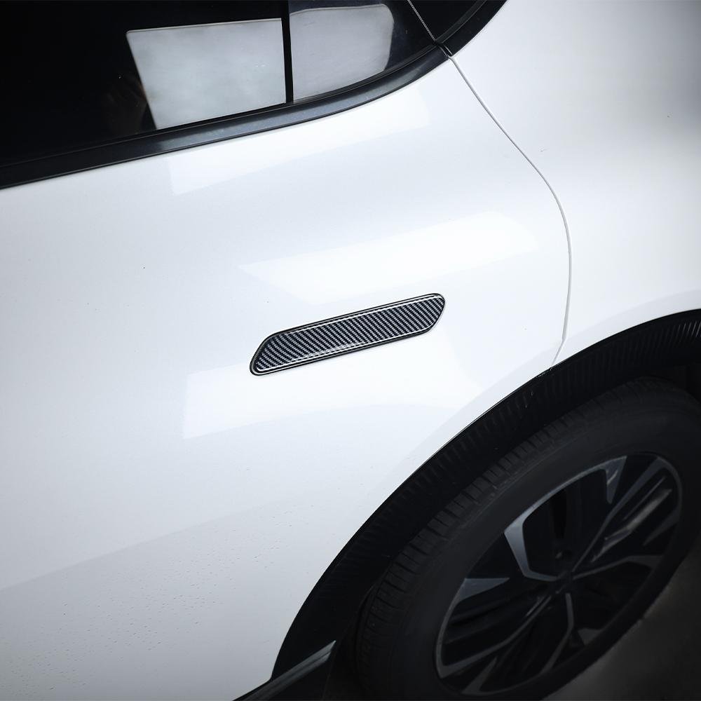 Auto Interior Accessory for Kia EV6 2022 2023 2024 LHD RHD Carbon Fiber Exterior Door Black Handle Frame Protective Cover