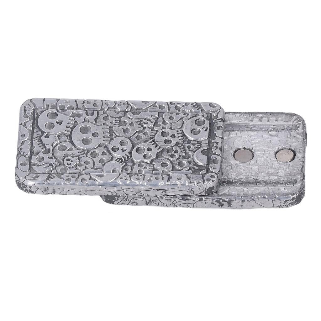 Skull Pattern Magnetic Slider Toy Adult Metal ADHD Autism Anxiety Stress Relief Push Slider Sensory