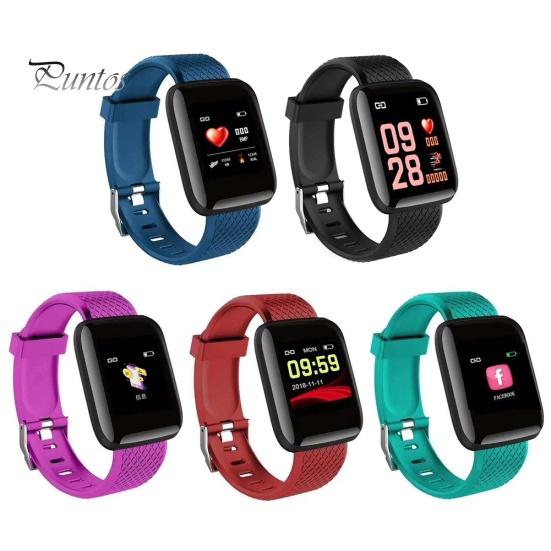 D13 116 Plus 1.3inch Bluetooth-compatible Blood Pressure Heart Rate Monitor Smart Bracelet