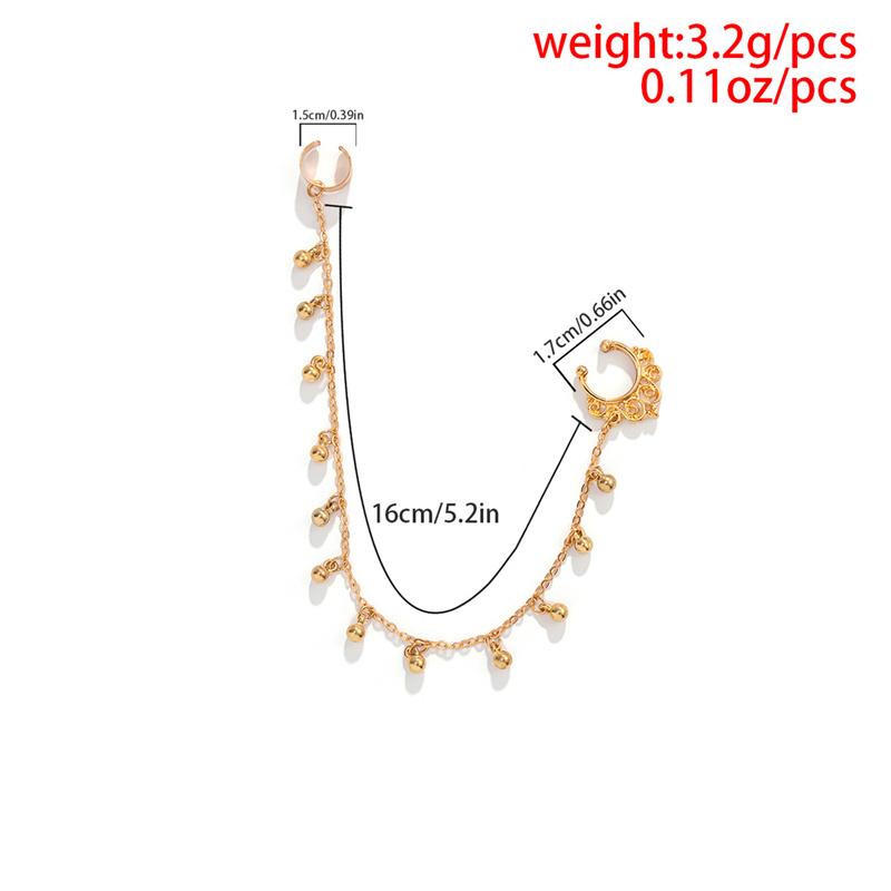 Bohême Punk Sexy femmes gland chaîne boucles d'oreilles faux Piercing pince-nez