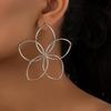 Retro Ohrringe mit hohlen Blumen im koreanischen Stil: Elegantes Nischendesign für Frauen