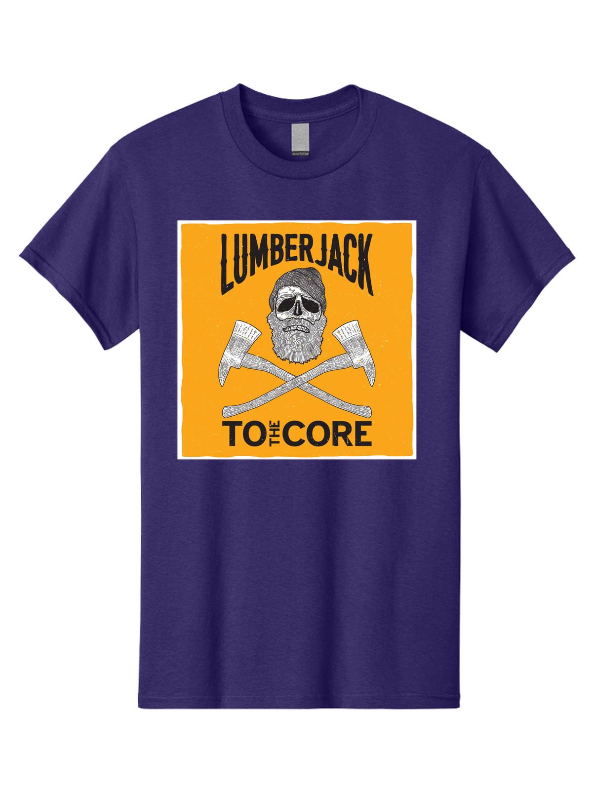 Lumberjack Skull 3 Mens Graphic Tee, 100% Cotton, Casual Summer Wear S разноцветный