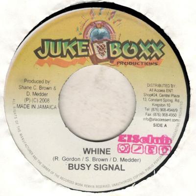 Disco de 7 pulgadas BUSY SIGNAL - Chillido NINGUNO Juke Boxx Produ 2008 Jamaica Reggae, Ska y Dub Usado