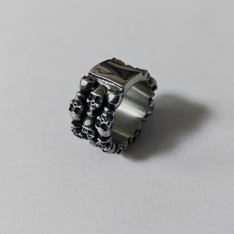 High Street Metal Ring Punk Style Star Angel Snake Eye Design Finger Jewelry