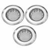 3 Pack 4.45 Inch Diameter Sink Strainer Wide Edge Sink Drain Strainer  Bathroom Sink