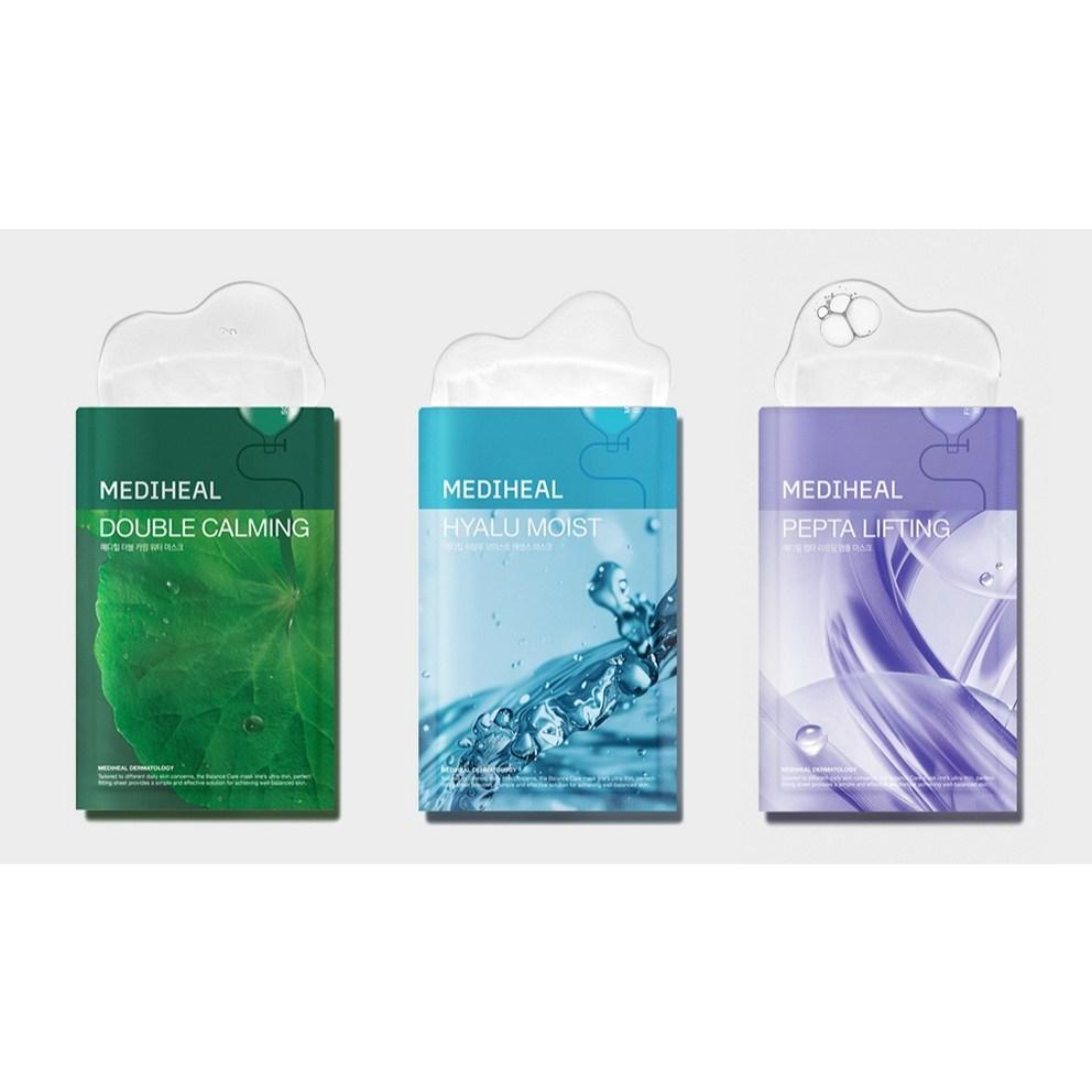 [Mediheal] Daily Solution Mask Pack 3 Types Set, 15 sheets, 1 piece