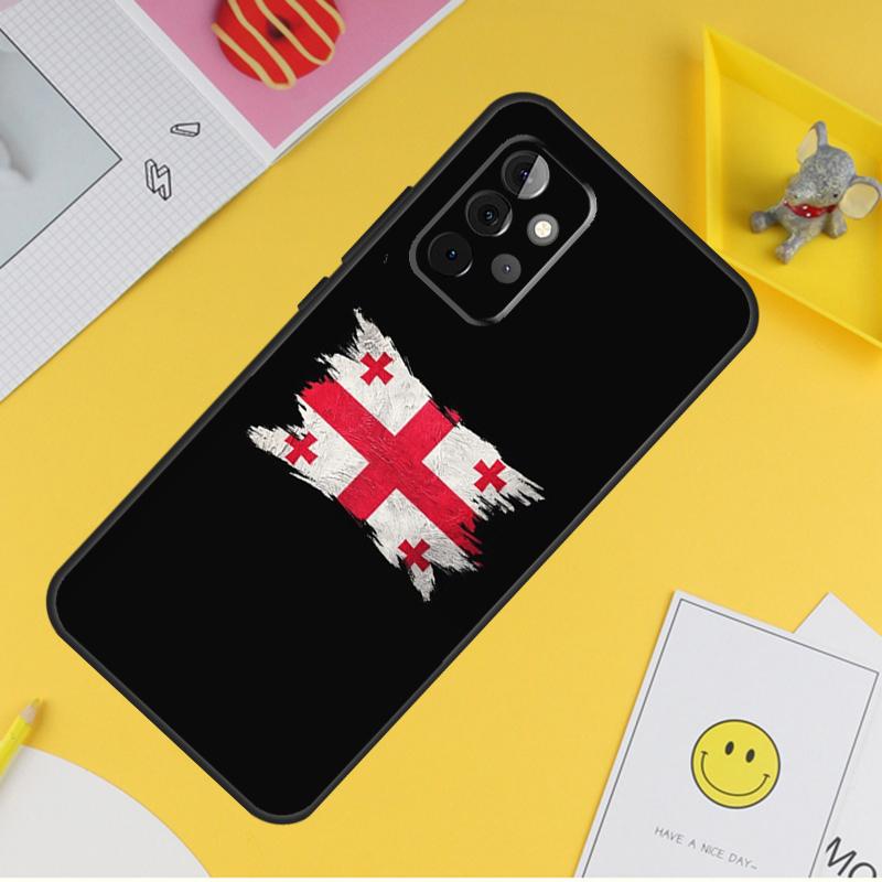

Georgia Grunge Flag Case For Samsung Galaxy A54 A34 A14 A56 A52 A53 A16 A26 A36 A55 A35 A15 A32 A12 A33 A13 A17 Samsung A54 5G