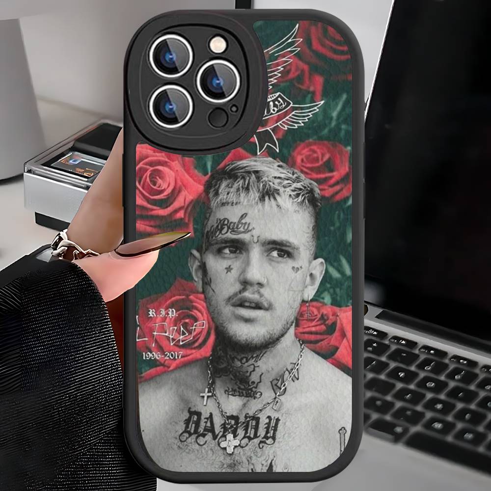 Emo Rapper Lil Peep Phone Case For IPhone 16 15 14 11 12 13 Pro Max Plus Back Leather Shell
