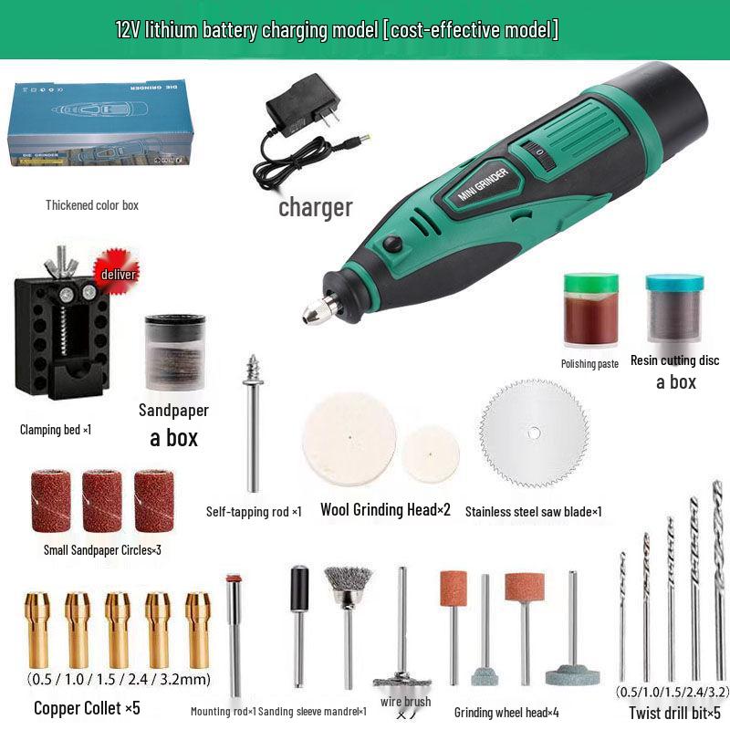 Mini Handheld Electric Grinder: Wood Carving, Jade Polishing, and Engraving Tool