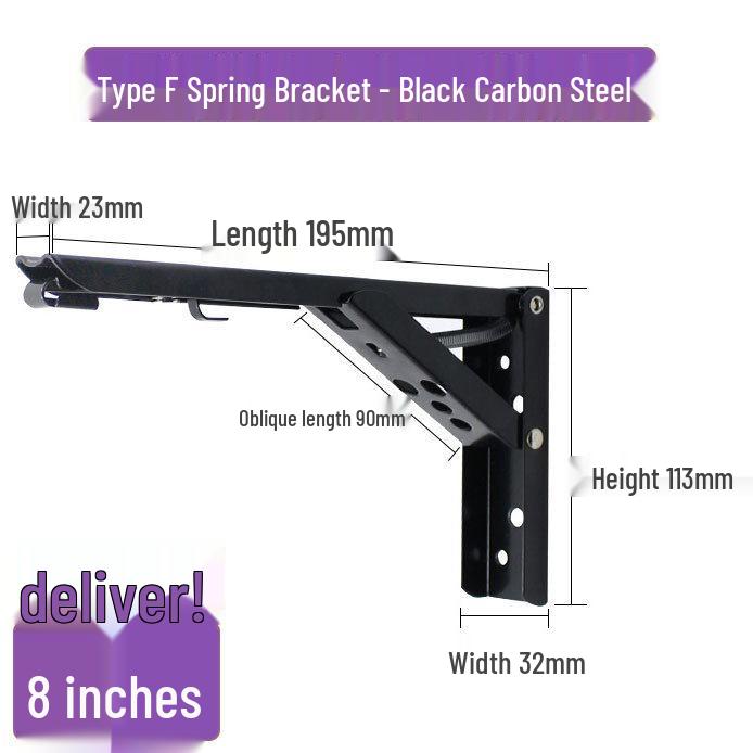 Stainless Steel Wall-Mounted Triangle Shelf Bracket for Heavy Duty Support