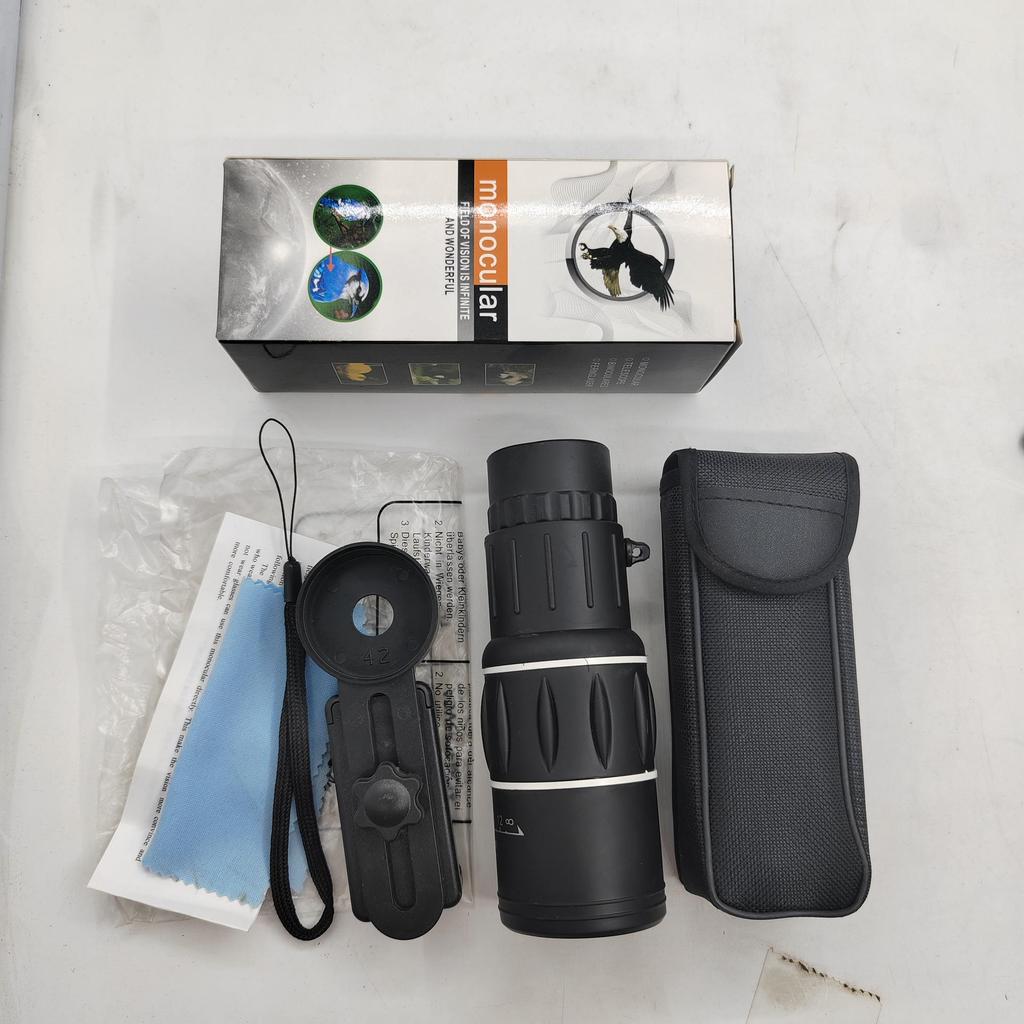 High-Definition 16X52 Monocular Telescope with Night Vision & Smartphone Photography for Outdoor Use