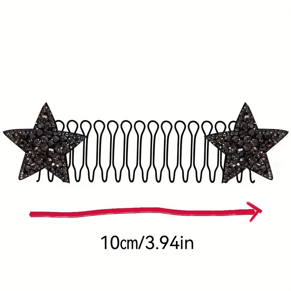 1pcs Star Invisible Shattered Hair Comb, A Magical Tool For Fixing Bangs And Sideburns, Versatile And Non Damaging Hair Accessories Hair Clips