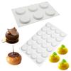 Flat Round Shaped Chocolate Dessert Mold 7 Options Baking Mould New Mousse Cake Mold Baking Tools