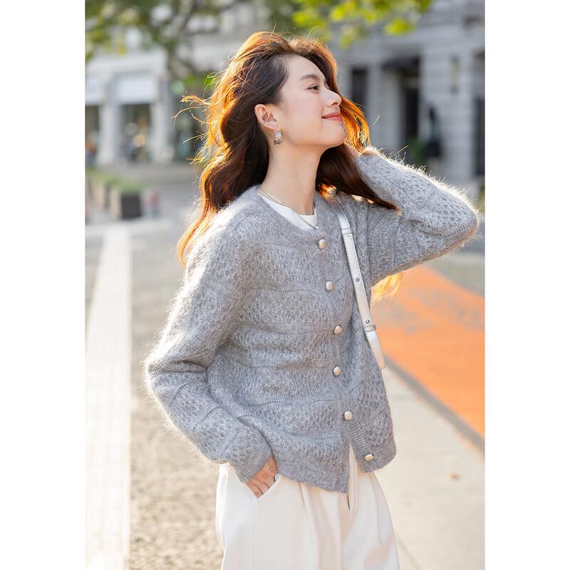 Mokana Women's Double-Layer Knit Long-Sleeve Sweater