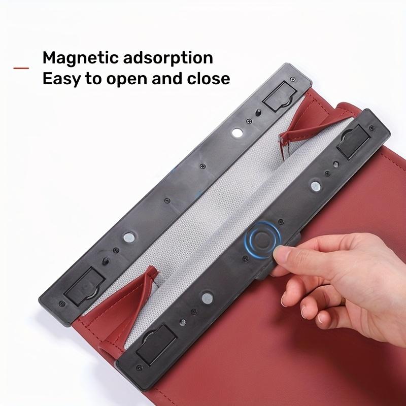 1Pc Garbage Bag Leather Leak-proof Magnetic Adsorption Storage Bag Space Saving Storage Pocket Seat Hanging Trash Can