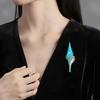 Delicate Conch Shape Brooch Pin Lightweight Stylish Rhinestones Detail Trendy Clothing Embellishment Jewelry