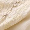 Women's Cotton And Linen Round Neck Embroidered Loose Five-quarter Sleeve Top