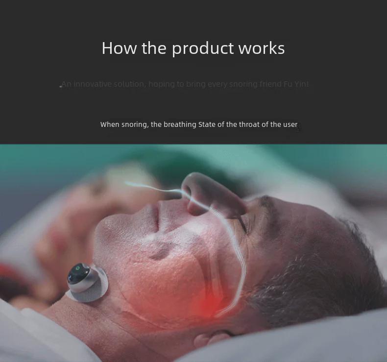 Yunzhongfei Înlocuire inteligentă a plasturelui anti-sforăit pentru gât pentru acasă și călătorii