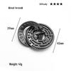 Intelligence Puzzle Zinc Alloy Disentanglement Rings - Unlock Nine Linked Rings Kongming Luban Lock Educational Toy
