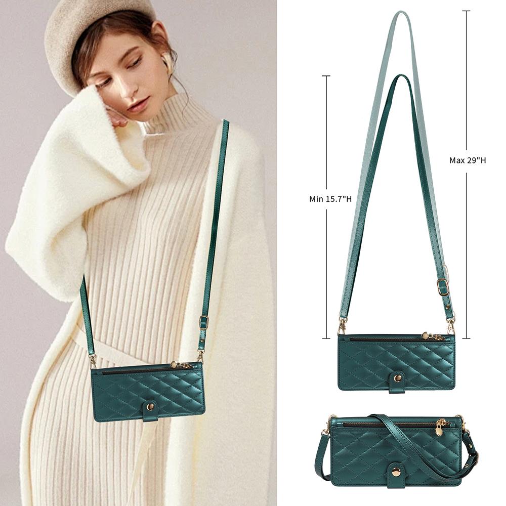 Crossbody Strap Case For Google Pixel 10 9 Pro XL 8 7 Multi-Card Slot Wallet Phone Cover Pixel 9A 8A 7A 6A Zipper Handbag Purse
