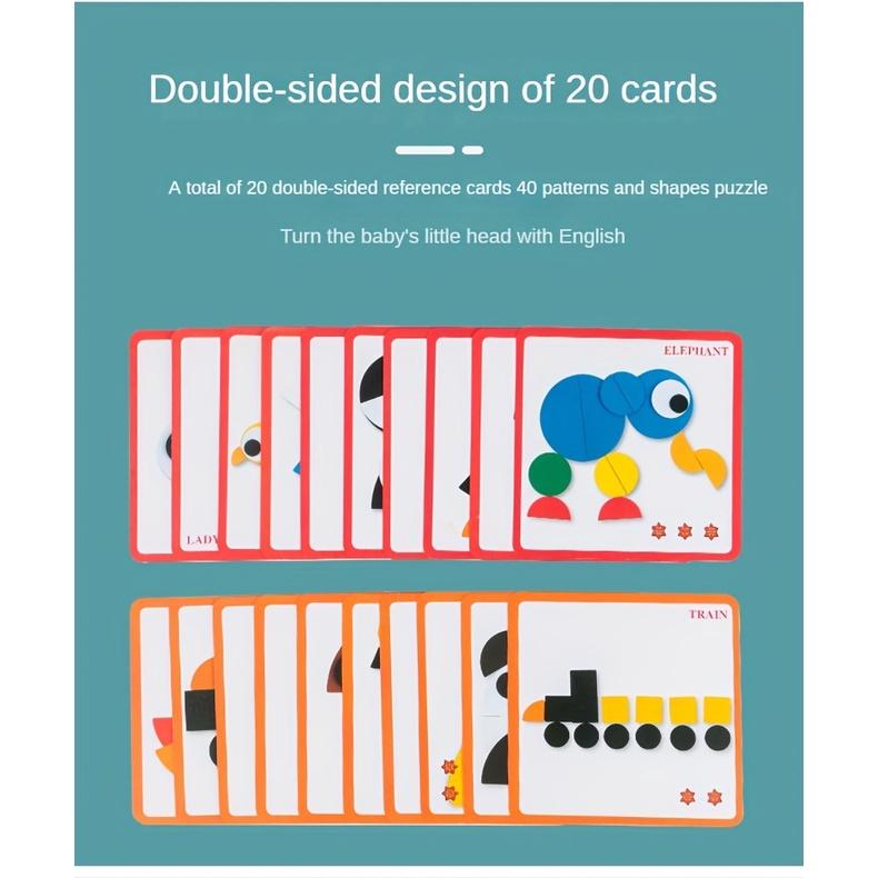 Деревянная головоломка 3D креативная игра-головоломка в форме животного геометрическая — фото 9