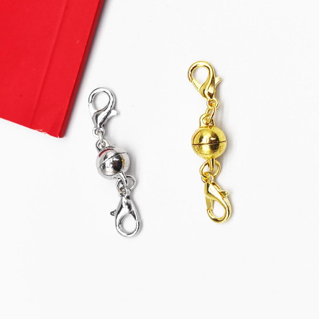 Glossy Round Magnetic Clasp for Bracelets, Necklaces, and Earrings