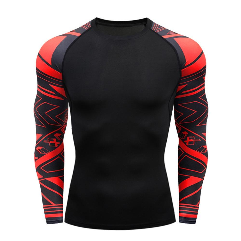 MMA T-shirt Men's Rashguard Long Sleeve Muay Thai T-shirts Gi BJJ Jiu Jitsu MMA Compression Shirt Fitness Gym Boxing Jerseys