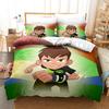 3D Cartoon Ben10 Duvet Cover With Pillow Cover Bedding Set Single Double Twin Full Queen King Size Bed Set For Bedroom Decor
