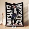 Michael Jackson Pop Theme Printed Blanket Warm Comfortable Fleece Blanket For Camping Travel Home Decor Holiday Gift