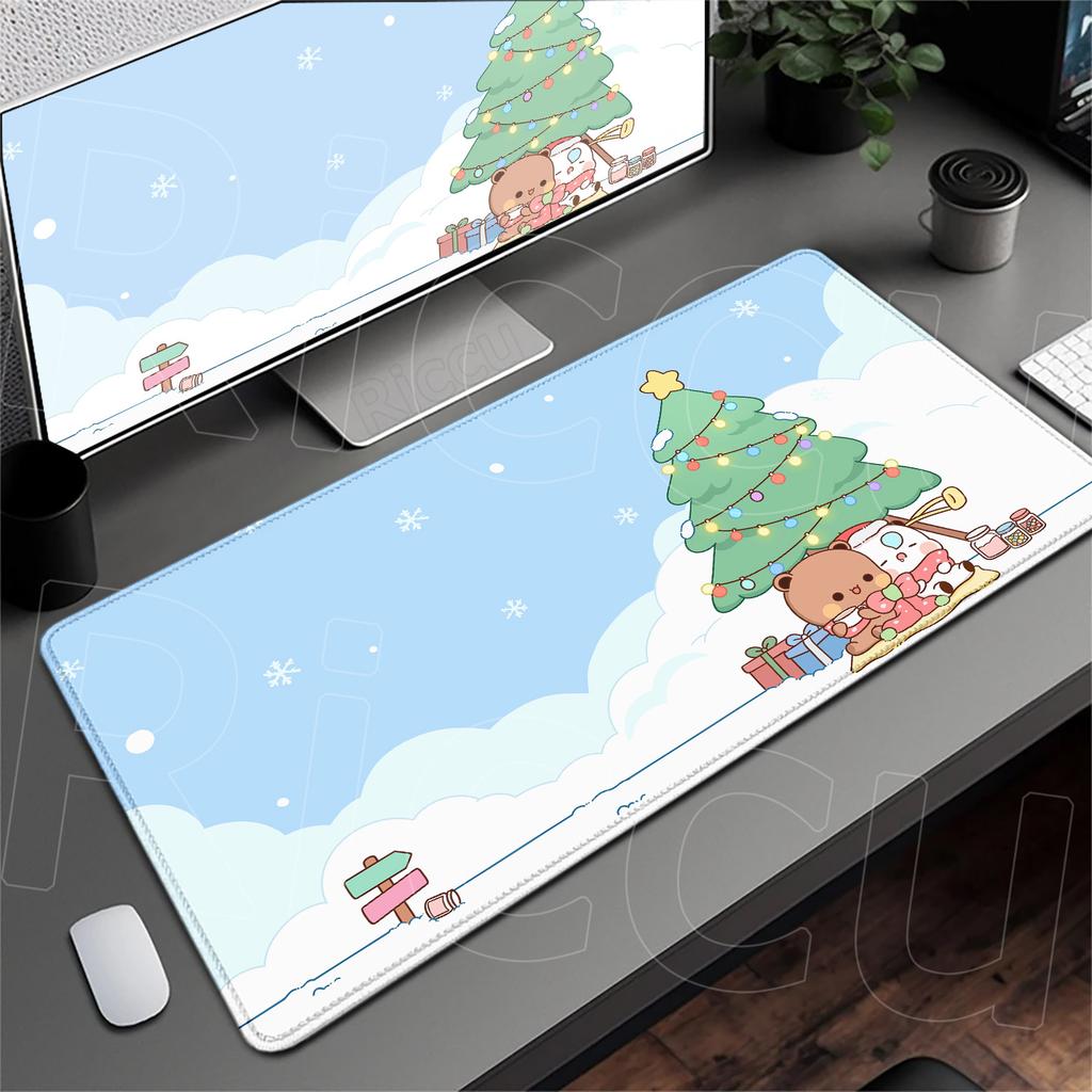 Anime Mousepad Kawaii Bubu Dudu Laptop Office Extend Deskmat PC Gaming Accessories HD Print Cute Rubber Carpet Non-slip Keyboard