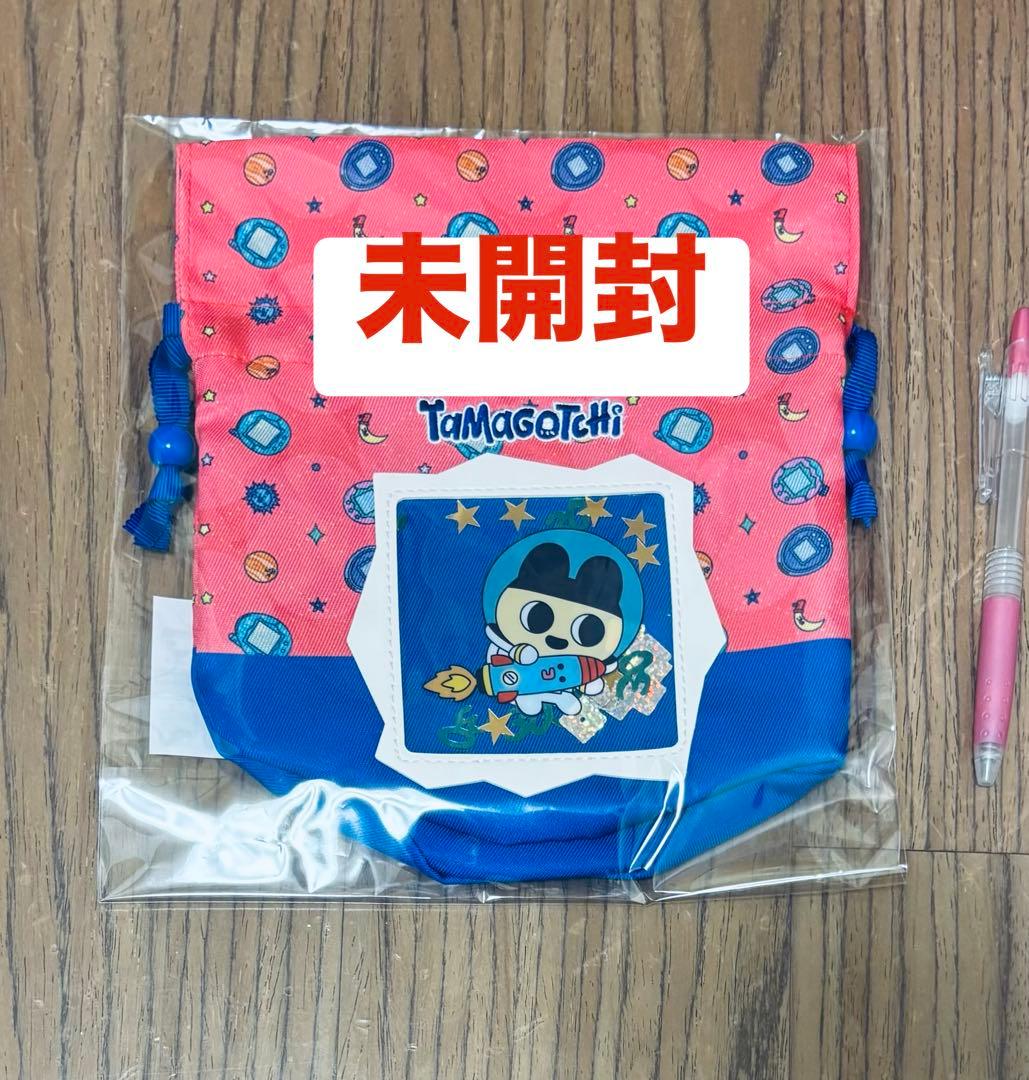 [USED] Drawstring bag, Tamagotchi Exhibition, Shaka Shaka, Bonus item, Bandai, Lawson, Admission