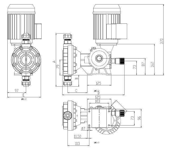 Xindao NDWL Series Sewage Treatment Chemical Dosing Diaphragm Metering Pump