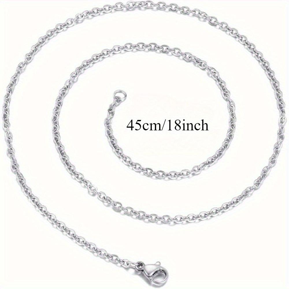 30/60 Flat Wire Chain Set. 1.5mm with lobster buckle for DIY elegant jewelry.