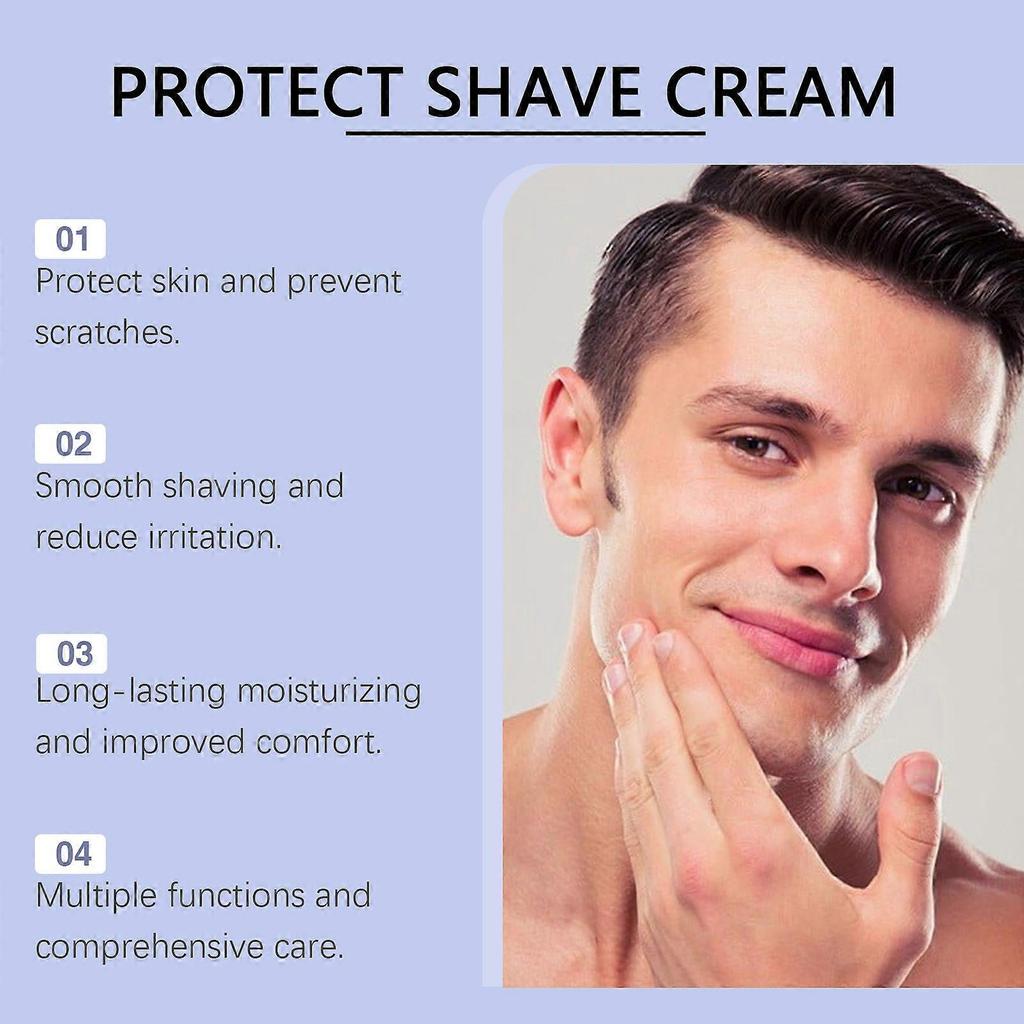 Shaving Shave Cream For Men - Formulated Safe For Sensitive Skin - Rich, Nourishing Foam Protects Against Irritation, Cuts, Razor Burns