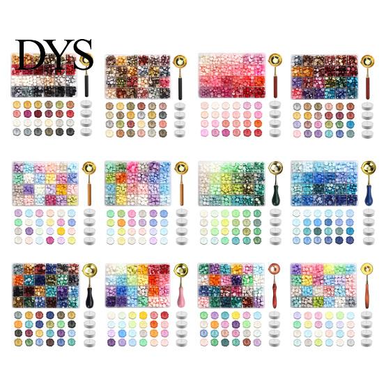 DIY Craft Accessories Wax Seal Kit, with Beads Melting Spoon And Candles Set, Stamp for Crafting Wedding Invitations Starter Set