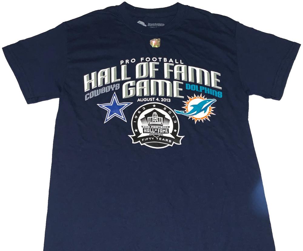 Редкая винтажная футболка Dallas Cowboys Miami Dolphins Hall of Fame Game Новая! МАЙКА UNISEX S