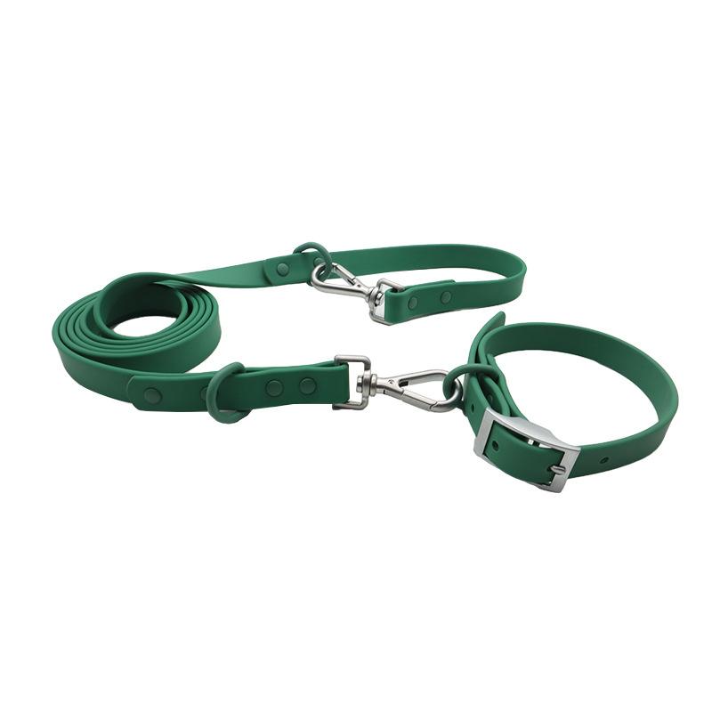 Pet Collar Leashes Set Waterproof Soft Adjustable Pet Collar Dog Leash Outdoor Walk Rope Supplies