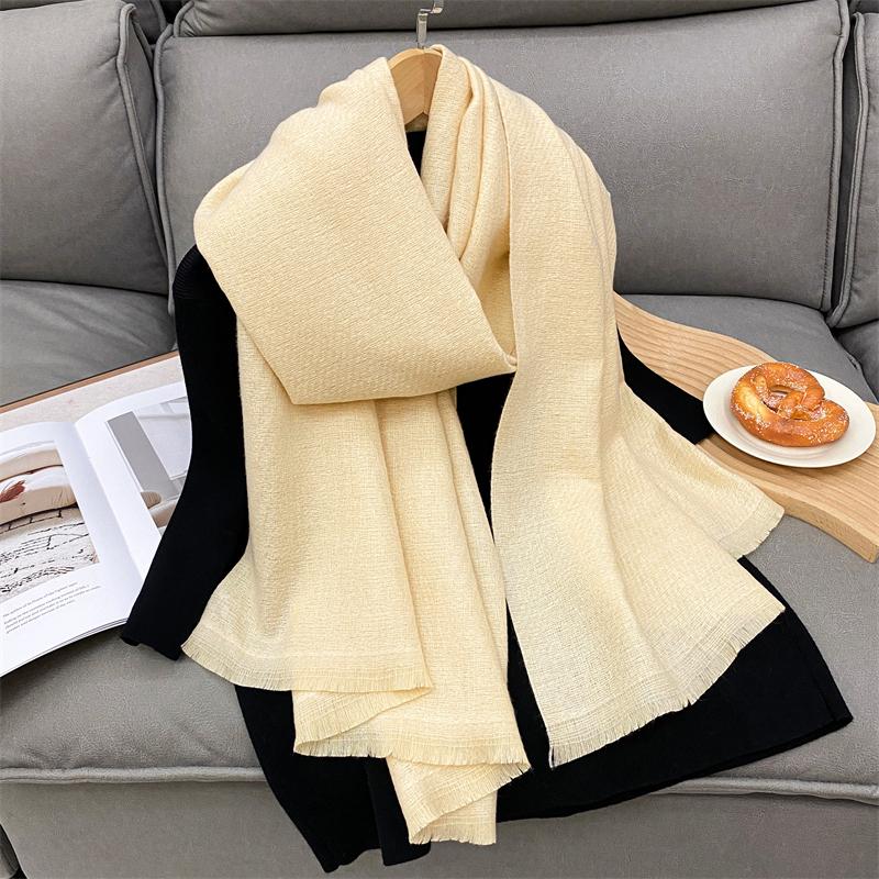 

Женские Зимние Теплые Роскошные Шарфы из Имитации Кашемира Однотонные Модные Шали-Накидки Женские Одеяла Фуляр Пашмина Бандана Скра 68x200cm