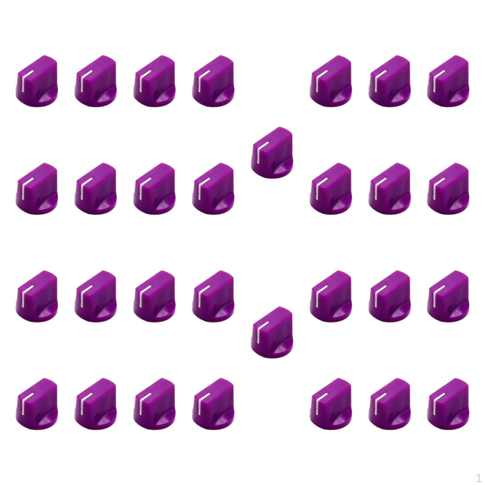 

30 шт. Ручки управления для потенциометра, громкости и тембра для электрогитары фиолетовый