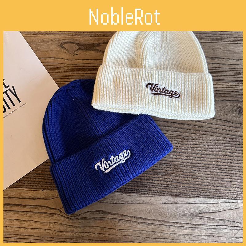 Letter Fashion Embroidery Neutral Casual Warm Knitted Hat For Autumn Winter And