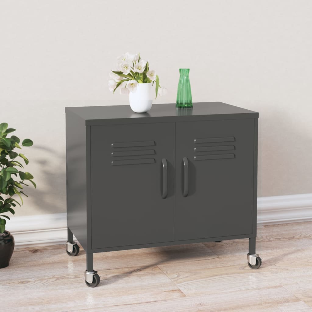 Storage Cabinet Anthracite 60 x 35 x 56 cm Steel