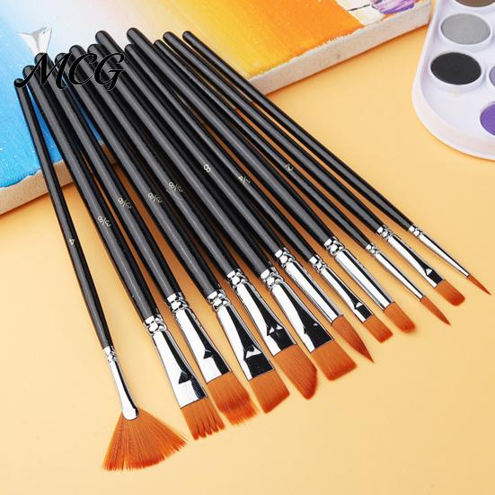 Kids Painting Brush Set Face Paint Set, Watercolor Acrylic Oil Kit, Aluminum Ferrule Brushes Nylon Hair for Artist, Body Canvas Art Supplies