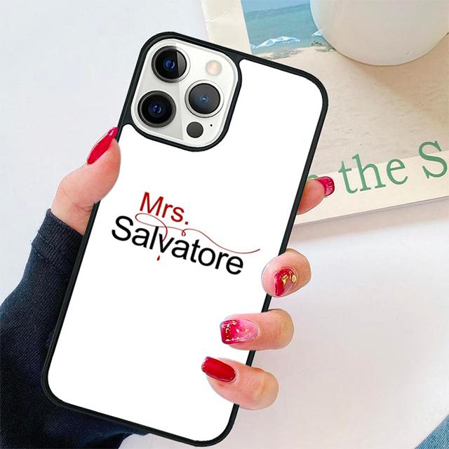 

Vampire Diaries Mrs Salvatore Phone Case Cover For iPhone 17 Air 15 16 Pro Max 14 13 12 11 Pro Max Plus Coque iPhone 14plus